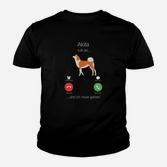 Akita Telefon-Witz Schwarzes Kinder Tshirt für Akita-Liebhaber