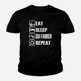 Essen Schlaf S51 Fahren Wiederholen Sie Kinder T-Shirt