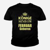 Könige Sind Im Februar Geboren Kinder T-Shirt