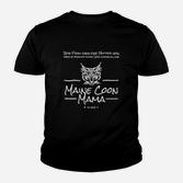 Maine Coon Mama Kinder Tshirt für Katzenfans, Samtpfotenmotiv