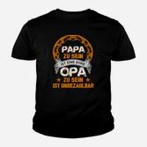 Papa & Opa Ehre Kinder Tshirt, Unbezahlbare Opa-Würdigung, Vatertag
