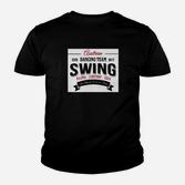 Retro Swing-Tanzteam Kinder Tshirt 2017, Schwarz, Vintage-Design
