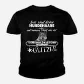 Tschech Wolfhund Glitzer Kinder T-Shirt