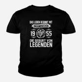 Vintage 1955 Geburtstagsshirt, Leben Beginnt Sechzig, Geburt von Legenden Kinder Tshirt