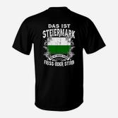 Steiermark T-Shirt Friss oder Stirb, Patriotisches Design