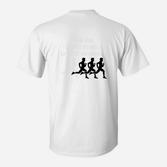 Lauf-Evolution Herren Grafik T-Shirt in Weiß, Sportliches Motiv
