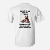 Lustiges Pitbull Baby T-Shirt – Spaßiges Outfit für Hundefreunde