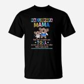 Familienliebe T-Shirt mit Bärenmotiv, Hallo Papa Mama, Kinderfreude Design
