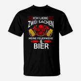 Feuerwehrmann Bierliebhaber T-Shirt, Lustiges Design für Feuerwehr