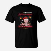 Lustiges Schwangerschafts-T-Shirt Babys erstes Weihnachtsfest