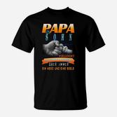 Papa und Sohn Herz & Seele T-Shirt, Vater-Sohn-Motiv mit Spruch