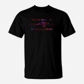 Unisex T-Shirt in Schwarz mit Neon Mathematik-Motivationsspruch