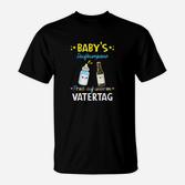 Vatertag T-Shirt Baby's Subwoofer - Prost mit Baby- & Bierflaschen Motiv
