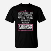 Zwergpinscher Best Friends T-Shirt, Schwarzes für Hundeliebhaber