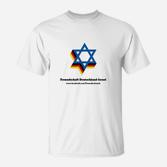 Freundschaft Deutschland-Israel T-Shirt, Stern-Design Verflochten