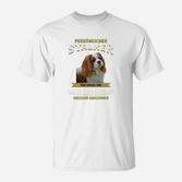 Weißes T-Shirt mit Hundemotiv Persönlicher Stalker, Witziges Hunde-Liebhaber Tee