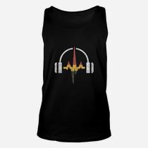 Distressed Headphones And Rasta Music Wave T-Shirt Distressed Headphones And Rasta Music Wave T-Shirt