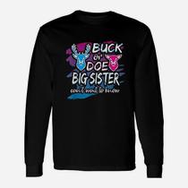 Buck Or Doe Baby Gender Reveal Sister T-Shirt