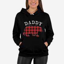 Red Plaid Daddy Bear Buffalo Matching Family Pajama Shirt