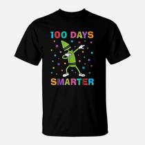 100 Days Smarter 100th Day Of School Dabbing Crayon T-Shirt 100 Days Smarter 100th Day Of School Dabbing Crayon T-Shirt