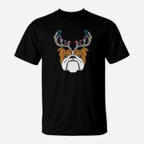 Xmas Funny Bulldogs With Antlers Christmas T Shirt Xmas Tee T-Shirt Xmas Funny Bulldogs With Antlers Christmas T Shirt Xmas Tee T-Shirt
