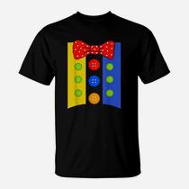clown dress shirt Adult Red Striped Clown Costume