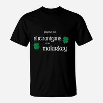 Prone To Shenanigans And Malarkey Funny Irish Pride T-Shirt