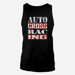 Auto Cross Racing Herren Unisex TankTop, Motorsport Schwarz Tee - Seseable