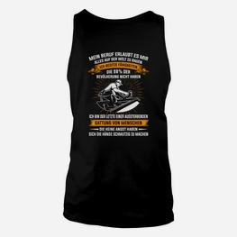 Elektrofachkraft Schwarzes Unisex TankTop, Lustiger Berufs-Spruch mit Grafik - Seseable
