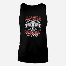 Schwarzes Unisex TankTop Manchmal muss es rockig sein mit Faustmotiv, Rocker-Stil - Seseable