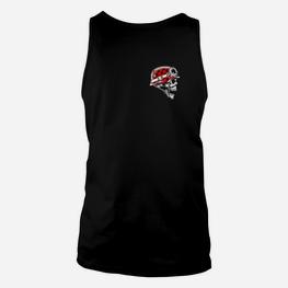 Schwarzes Unisex TankTop mit Totenkopf-Design, Stilvolles Punk-Unisex TankTop - Seseable