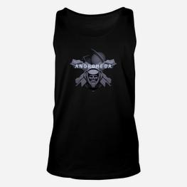 Andromeda Galaktischer Krieger Herren Unisex TankTop Schwarz, Weltraum Design - Seseable