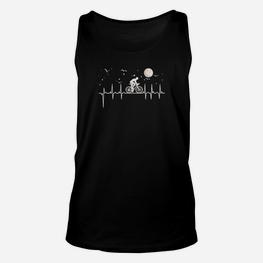 Astronomie und Musik Schwarzes Unisex TankTop, Design für Sternenfreunde - Seseable