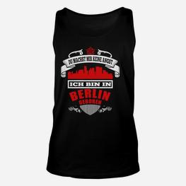 Berlin Stolz Unisex TankTop: Skyline & Spruch für Gebürtige Berliner - Seseable