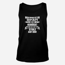 Biker-Stolz Partner Unisex TankTop: Mein Mann ist ein Biker, Stolz - Seseable