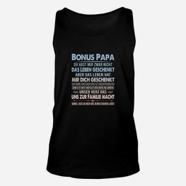 Bonus Papa Themen-Unisex TankTop, Liebevolle Botschaft für Stiefvater - Seseable