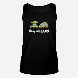 Campingfreunde Alien Unisex TankTop Yes, We Camp in Schwarz - Seseable