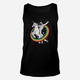 Einhorn Regenbogen Astronaut TankTop - Seseable