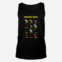 Einhorn Wars Cartoon Lustiges Unisex TankTop für Kinder - Seseable