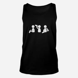 Evolution des Gitarristen Herren Unisex TankTop, Design für Musiker - Seseable