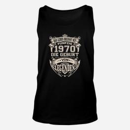 Geburtsjahr 1970 Vintage Unisex TankTop, Legenden Geburt Slogan - Seseable