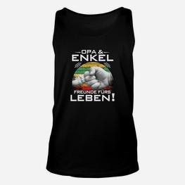 Großvater und Enkel Freundschafts-Unisex TankTop, Verbundene Seelen für immer Tee - Seseable