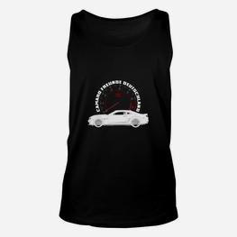 Herren Unisex TankTop: Auto Tachometer Design, Motorsport Motiv Tee - Seseable