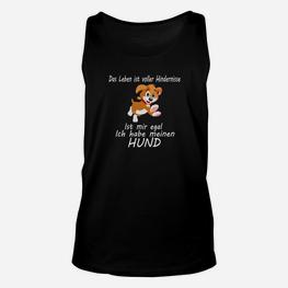 Hunde-Liebhaber Unisex TankTop Leben voller Hindernisse, mein Hund hilft - Seseable