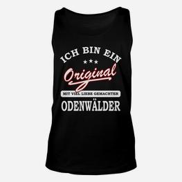 Ich bin ein Original Odenwälder Unisex TankTop, Schwarzes Design mit Liebe - Seseable