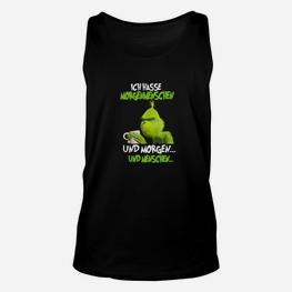 Ich Hasse Morgenleute Lustige Cartoon- TankTop - Seseable