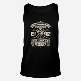 Jahrgang 1982 Legenden Unisex TankTop, Vintage Geburtsjahr Design - Seseable