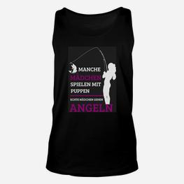 Lustiges Damen Angler-Unisex TankTop, Echte Mädchen Gehen Angeln - Seseable