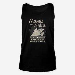 Mama und Sohn Herz zu Herz Unisex TankTop, Zusammenhalt Liebe Tee - Seseable