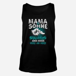 Mama und Söhne Themen-Unisex TankTop, Herz an Herz Verbundenheit - Seseable